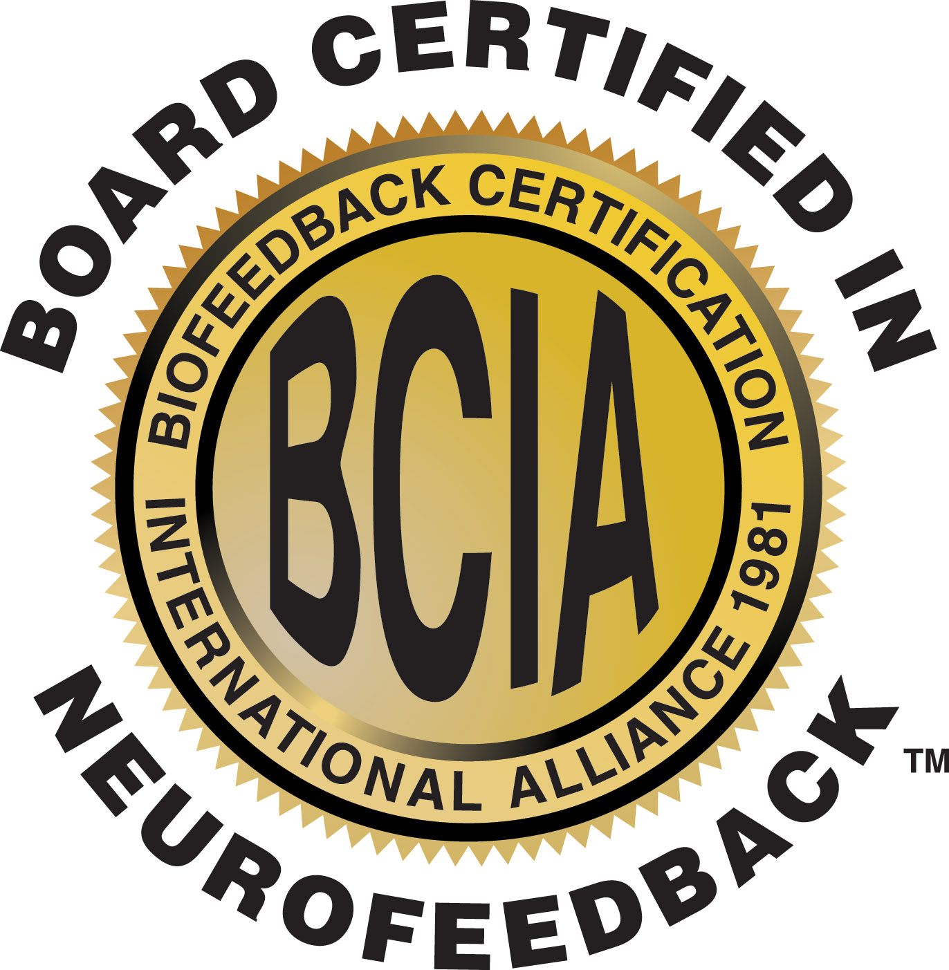 BCIA BoardCertifiedInNeurofeedback Gold1