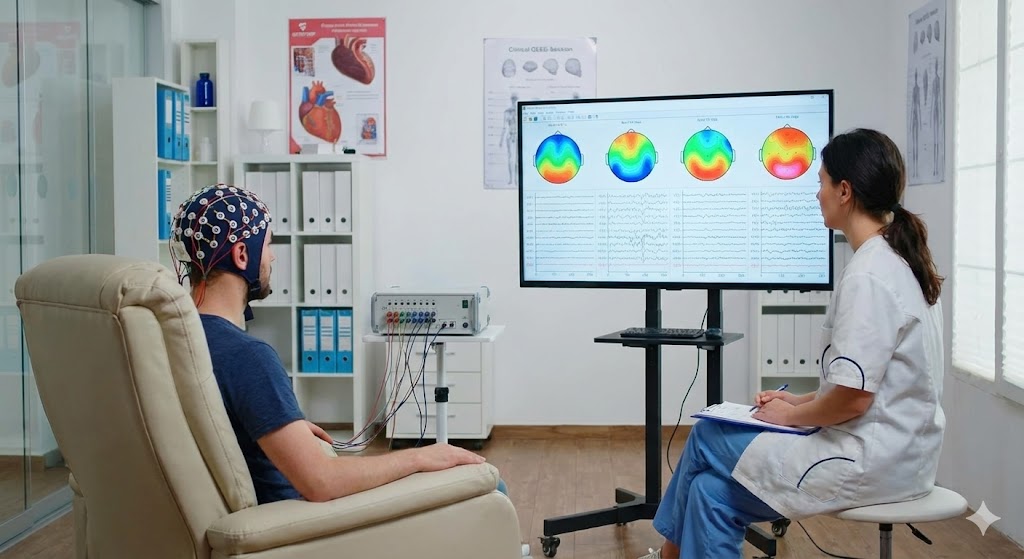 QEEG example: map to interpretation